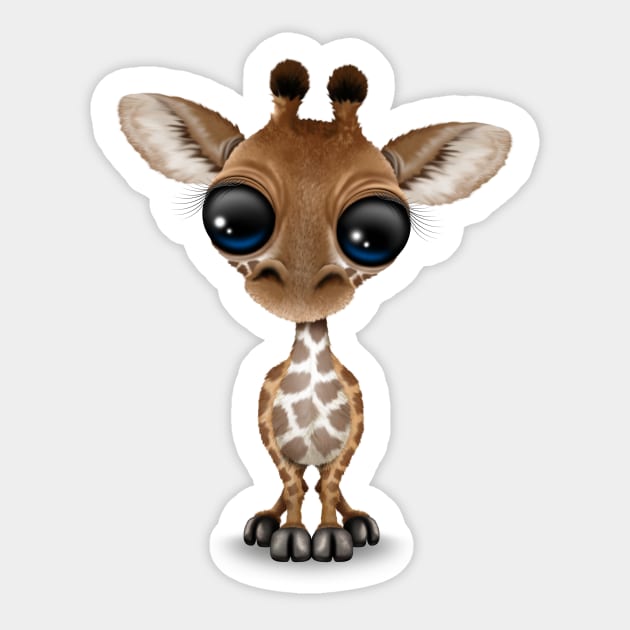 Cute Curious Baby Giraffe Sticker by jeffbartels